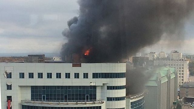 Серьезный пожар в Уфе: эвакуировано 10 человек, есть погибшие