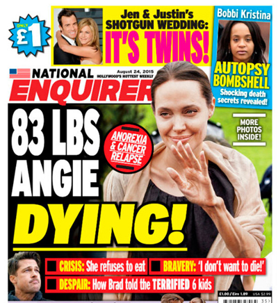 Анжелина Джоли весит 37 килограммов при росте 169 сантиметров 20.08.15 09:59