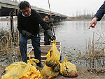 В Китае на берегу реки найдены трупы младенцев