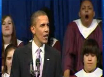 Ученик уснул в телеэфире во время речи Обамы