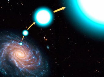 Черная дыра в центре нашей галактики стреляет звездами