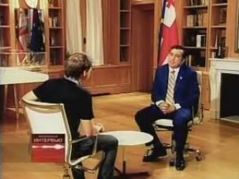 Саакашвили белорусскому ТВ: "Я не понимаю, что от меня хочет Россия"