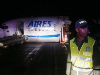 Крушение самолета в Колумбии: 1 человек погиб, 130 выжили