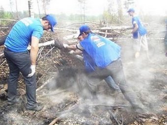 Блогер уличил "единороссов на пожаре" в "фотошопе"