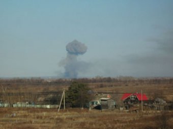 В Амурской области произошел пожар на складе боеприпасов