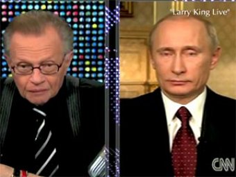 Путин рассказал Ларри Кингу про Медведева, Бэтмена и Робина