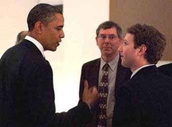 Обама впервые пообщался с пользователями Facebook