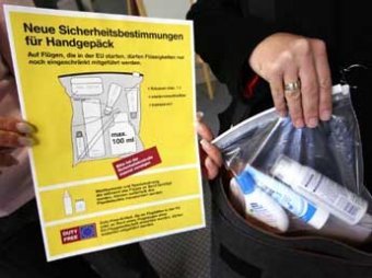 Евросоюз разрешит провозить жидкости в ручной клади