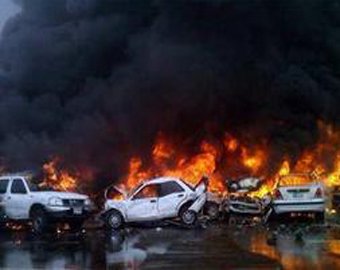 В Москве в автосервисе сгорели семь автомобилей