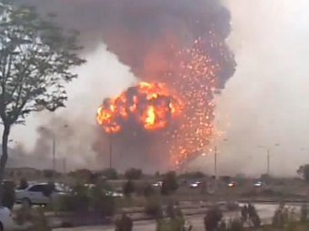 В интернете появилось видео взрывов в туркменском Абадане
