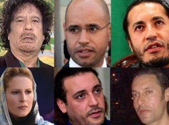 Семью Каддафи с десятками слуг нашли в Алжире
