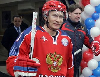 Путин вышел на лед с легендами хоккея и нашел спонсора ЦСКА