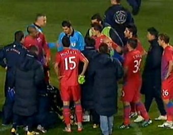 В Румынии фанат спровоцировал бойню футболистов и болельщиков прямо на поле