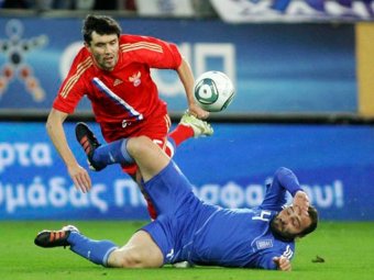 В ничейном матче с Россией грекам не засчитали три гола