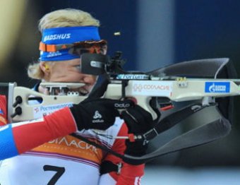 Биатлонистка Ольга Зайцева принесла России два золота на Кубке мира