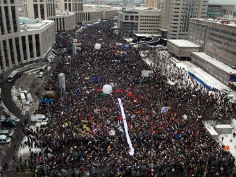 СМИ: телеканалам разрешили освещать митинг на Сахарова за час до его начала
