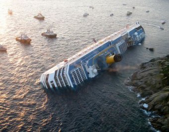 Обнародована поминутная хроника крушения лайнера Costa Concordia