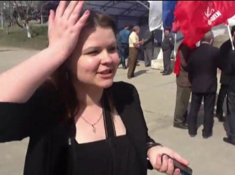 Ульяновская активистка МГЕР обрадовалась, что её "ударил" Удальцов