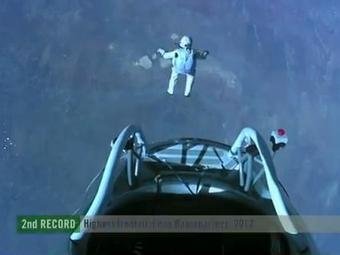 Австриец прыгнул из стратосферы, впервые преодолев скорость звука