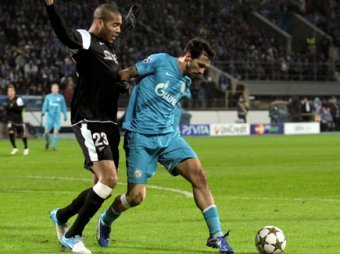 "Зенит" не смог переиграть "Малагу"