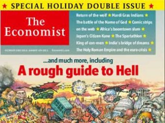 Путин попал на обложке журнала Economist – попавшим в ад