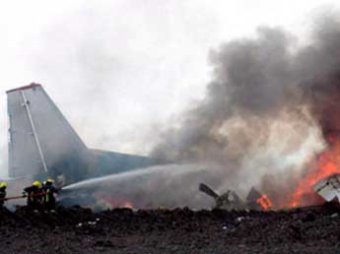В Конго разбился транспортный самолет Ил-76: около 30 человек погибли