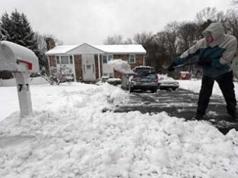 В Рождество на южные штаты США обрушилось снежное торнадо: без света 100 тыс. человек