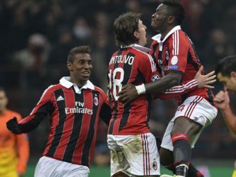 "Милан" сенсационно переиграл "Барселону" в Лиге чемпионов