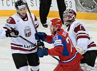 Чемпионат мира по хоккею 2013: Россия разгромила Латвию 6:0