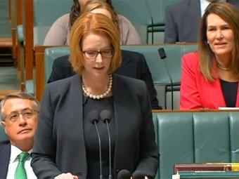 Австралийский премьер-министра расплакалась во время выступления в парламенте