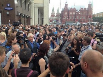 В центре Москвы прошли задержания сторонников Навального