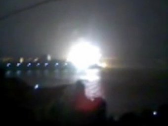 Взрыв подводной лодки в Индии попал на видео