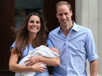 В СМИ появились первые фотографии британского принца Джорджа