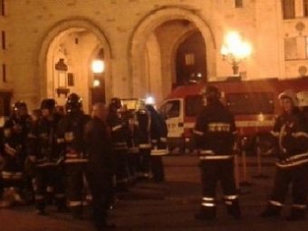 В Москве чуть не сгорел МГУ на Воробьевых горах