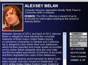 Россиянин оказался самым разыскиваемым хакером ФБР