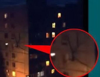 Видео с гигантстким "пауком-мутантом" на стене многоэтажки взбудоражило Интернет