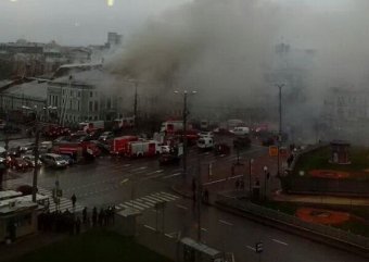 В центре Москвы загорелся театр "Школа современной пьесы"