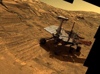 Рядом с марсоходом Opportunity "из ниоткуда" появился странный камень