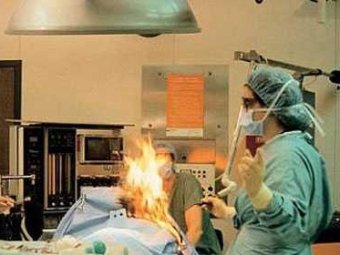 В Норвегии хирурги подожгли пациента прямо на операционном столе