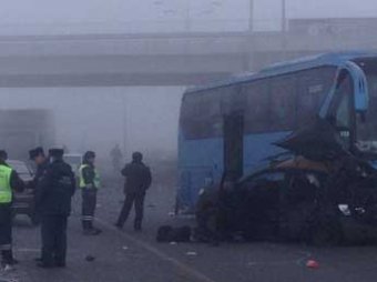 Под Казанью из-за тумана столкнулись 15 машин: 2 человека погибли