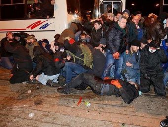 Донецк 14 марта 2014, последние новости: в бойне с радикалами погиб человек (ВИДЕО)