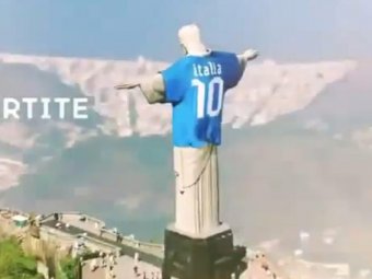 Статуя Христа в Рио в майке сборной Италии вызвала скандал