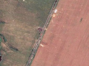 Спутниковые снимки с места падения малазийского "Боинга" появились в Сети
