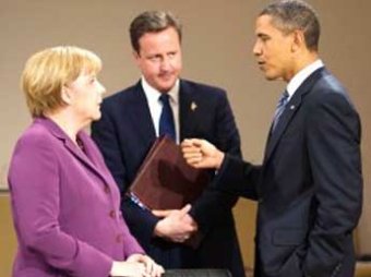 Меркель, Кэмерон и Обама обсудили крушение "Боинга" и новые санкции против РФ