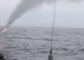 Видео неудачного запуска ракеты с украинского корабля «Тернополь» попало в Сеть (видео)