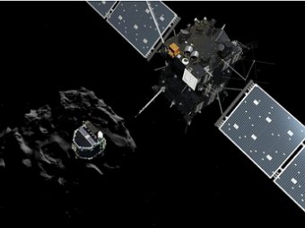 Аппарат Philae  сел у подножия утеса на комете несмотря на все расчеты