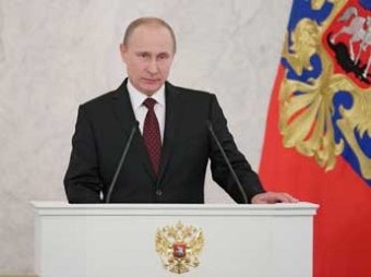 Путин рассказал Федеральному собранию про Крым, санкции, падение рубля и угрозах для России