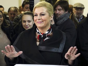 Впервые в истории президентом Хорватии избрана женщина