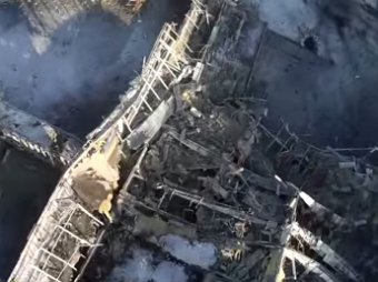Новости Новороссии и Украины 17 января 2014: опубликовано видео разрушенного аэропорта Донецка	(видео)
