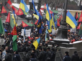В Киеве шахтёры подрались с охранниками Минэнерго